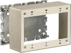 Hubbell Wiring Device-Kellems - 6.45 Inch Long x 1.38 Inch Wide x 4.54 Inch High, Rectangular Raceway Box - Ivory, For Use with HBL500 Series Raceways and HBL750 Series Raceways - Exact Tooling