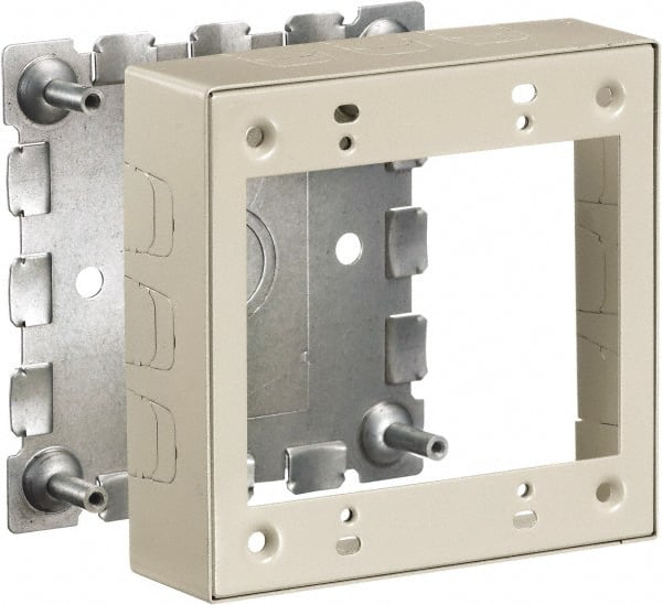 Hubbell Wiring Device-Kellems - 4.64 Inch Long x 1.38 Inch Wide x 4.54 Inch High, Rectangular Raceway Box - Ivory, For Use with HBL500 Series Raceways and HBL750 Series Raceways - Exact Tooling