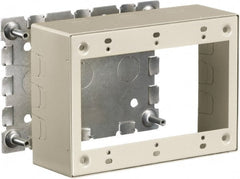 Hubbell Wiring Device-Kellems - 6.45 Inch Long x 2-1/4 Inch Wide x 4.54 Inch High, Rectangular Raceway Box - Ivory, For Use with HBL500 Series Raceways and HBL750 Series Raceways - Exact Tooling