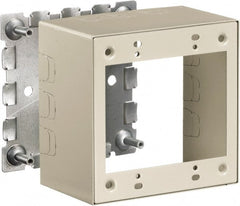 Hubbell Wiring Device-Kellems - 4.64 Inch Long x 2-3/4 Inch Wide x 4.54 Inch High, Rectangular Raceway Box - Ivory, For Use with HBL500 Series Raceways and HBL750 Series Raceways - Exact Tooling