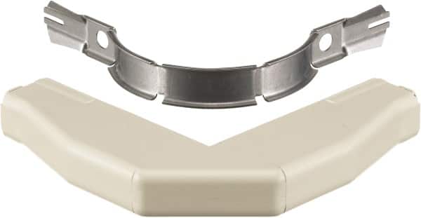 Hubbell Wiring Device-Kellems - 4.86 Inch Long x 0.78 Inch Wide x 1.35 Inch High, Raceway Elbow End - Ivory, For Use with HBL500 Series Raceways and HBL750 Series Raceways - Exact Tooling