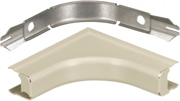 Hubbell Wiring Device-Kellems - 3.33 Inch Long x 0.91 Inch Wide x 3.33 Inch High, Raceway Elbow End - Ivory, For Use with HBL500 Series Raceways and HBL750 Series Raceways - Exact Tooling