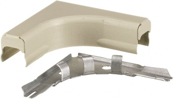Hubbell Wiring Device-Kellems - 3.16 Inch Long x 0.91 Inch Wide x 3.16 Inch High, Raceway Elbow End - Ivory, For Use with HBL500 Series Raceways and HBL750 Series Raceways - Exact Tooling