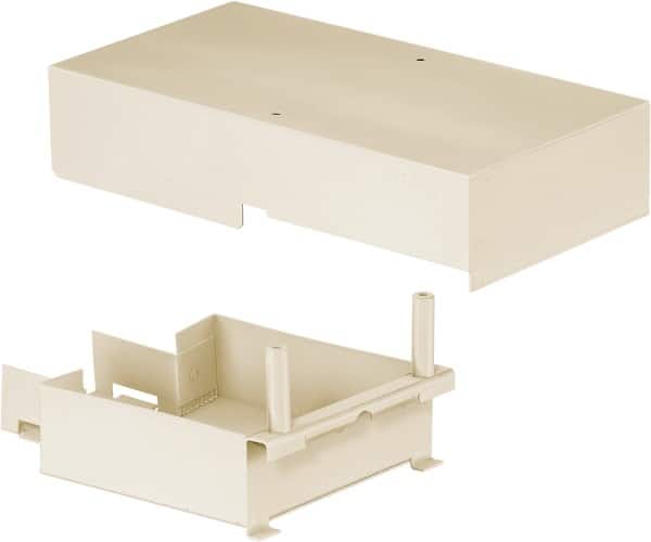 Hubbell Wiring Device-Kellems - 11.31 Inch Long x 4.88 Inch Wide x 3.14 Inch High, Rectangular Raceway Connector Coupling - Ivory, For Use with HBL4750 Series Raceways - Exact Tooling