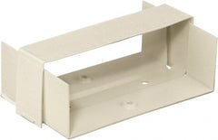 Hubbell Wiring Device-Kellems - 5.02 Inch Long x 2.79 Inch Wide, Rectangular Raceway Fitting - Ivory, For Use with HBL4750 Series Raceways - Exact Tooling