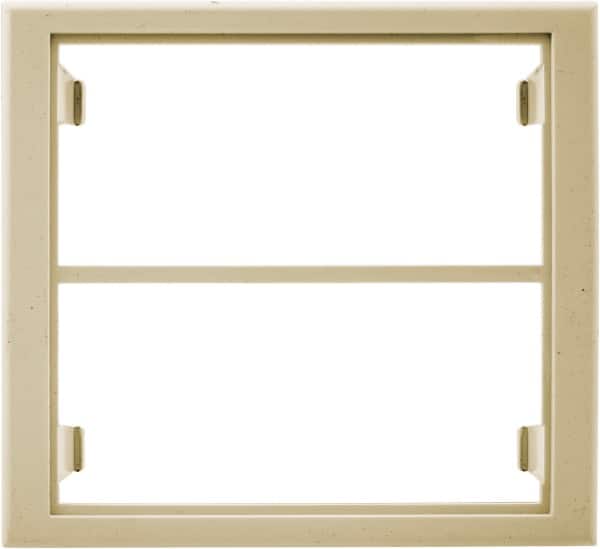 Hubbell Wiring Device-Kellems - 5-1/4 Inch Long x 4.76 Inch High, Rectangular Raceway Bracket - Ivory, For Use with HBL4700 Series Raceways and HBL4750 Series Metal Raceways and HBL6750 Series Metal Raceways - Exact Tooling