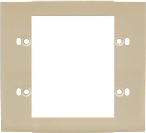 Hubbell Wiring Device-Kellems - 5.12 Inch Long x 4-3/4 Inch High, Rectangular Raceway Plate - Ivory, For Use with HBL4700 Series Raceways and HBL4750 Series Metal Raceways - Exact Tooling