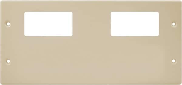 Hubbell Wiring Device-Kellems - 10.22 Inch Long x 4-3/4 Inch High, Rectangular Raceway Plate - Ivory, For Use with HBL4750 Series Raceways - Exact Tooling