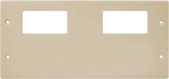 Hubbell Wiring Device-Kellems - 10.22 Inch Long x 4-3/4 Inch High, Rectangular Raceway Plate - Ivory, For Use with HBL4750 Series Raceways - Exact Tooling