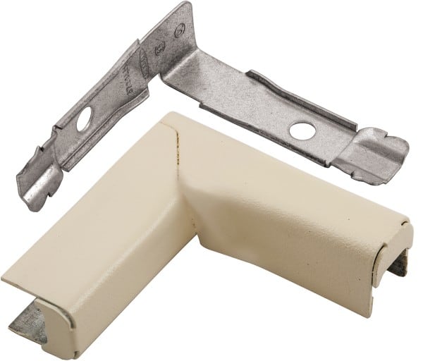 Hubbell Wiring Device-Kellems - 2.98 Inch Long x 0.94 Inch Wide x 3 Inch High, Raceway Elbow End - 90°, Ivory, For Use with HBL500 Series Raceways and HBL750 Series Raceways - Exact Tooling