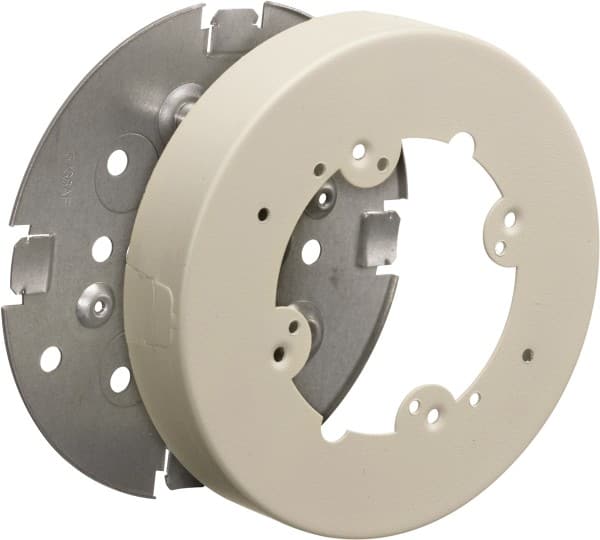 Hubbell Wiring Device-Kellems - 4.19 Inch Wide x 0.38 Inch High, Round Raceway Box - Ivory, For Use with HBL500 Series Raceways and HBL750 Series Raceways - Exact Tooling