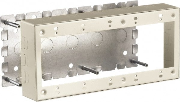 Hubbell Wiring Device-Kellems - 10.01 Inch Long x 1-3/4 Inch Wide x 4.54 Inch High, Rectangular Raceway Box - Ivory, For Use with HBL500 Series Raceways and HBL750 Series Raceways - Exact Tooling