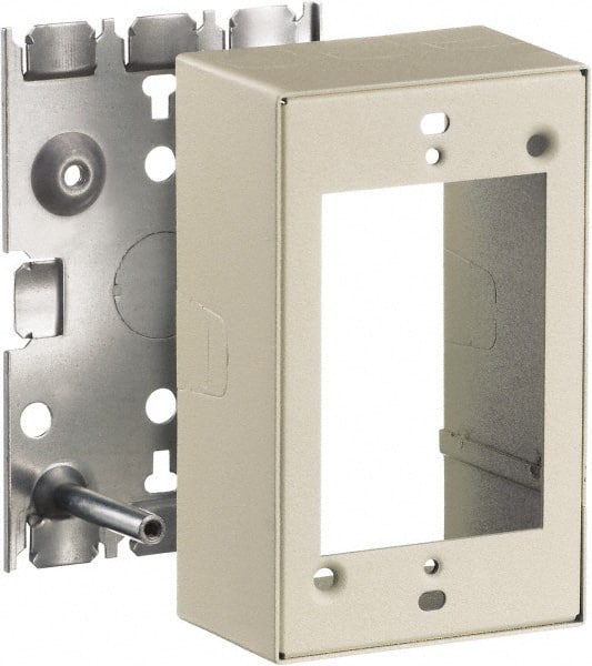Hubbell Wiring Device-Kellems - 3-1/4 Inch Long x 2.44 Inch Wide x 4.9 Inch High, Rectangular Raceway Box - White, For Use with Nonmetallic PlugTrak Raceways, PL1 LANTrak, PP1 PremiseTrak and PW2 WallTrak Latching Raceways - Exact Tooling