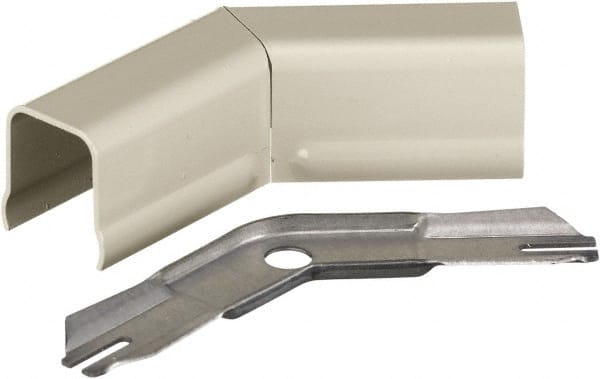 Hubbell Wiring Device-Kellems - 2.7 Inch Long x 0.91 Inch Wide x 2.7 Inch High, Raceway Elbow End - 45°, Ivory, For Use with HBL500 Series Raceways and HBL750 Series Raceways - Exact Tooling