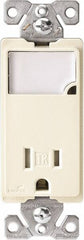 Cooper Wiring Devices - 2 Pole, 125 VAC, 15 Amp, 1 Outlet, Flush Mounted, Self Grounding, Tamper Resistant Combination Outlet with Night Light - 5-15R Configuration, Back Side Wiring, Thermoplastic Material, cULus Listed Standard - Exact Tooling
