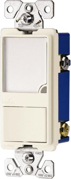 Cooper Wiring Devices - 1 Pole, 120 VAC, 15 Amp, Flush Mounted, Combination Switch with Night Light - NonNEMA Configuration, 1 Switch, Back Side Wiring, Thermoplastic Material, cULus Listed, NOM 426 Standard - Exact Tooling