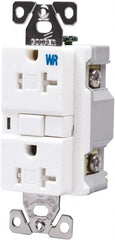 Cooper Wiring Devices - 1 Phase, 5-20R NEMA, 125 VAC, 20 Amp, Self Grounding, GFCI Receptacle - 2 Pole, Back and Side Wiring, Tamper Resistant, Thermoplastic Commercial, Specification Grade - Exact Tooling