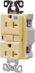 Cooper Wiring Devices - 1 Phase, 5-20R NEMA, 125 VAC, 20 Amp, Self Grounding, GFCI Receptacle - 2 Pole, Back and Side Wiring, Tamper Resistant, Thermoplastic Commercial, Specification Grade - Exact Tooling