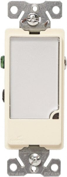 Cooper Wiring Devices - 1 Pole, 120 VAC, 15 Amp, Flush Mounted, Combination Night Light - NonNEMA Configuration, Back Side Wiring, Thermoplastic Material, cULus Listed, NOM 426 Standard - Exact Tooling