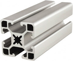 80/20 Inc. - 4 Meters Long x 40 mm Wide x 40 mm Deep, T-Slotted Aluminum Extrusion - Clear Anodized Finish - Exact Tooling