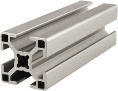 80/20 Inc. - 6 Meters Long x 30 mm Wide x 30 mm Deep, T-Slotted Aluminum Extrusion - Clear Anodized Finish - Exact Tooling