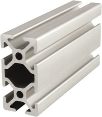 80/20 Inc. - 4 Meters Long x 25 mm Wide x 50 mm Deep, T-Slotted Aluminum Extrusion - Clear Anodized Finish - Exact Tooling