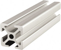 80/20 Inc. - 6 Meters Long x 25 mm Wide x 25 mm Deep, T-Slotted Aluminum Extrusion - Clear Anodized Finish - Exact Tooling