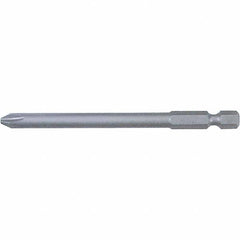 Wiha - #0 Power Bit - 1/4" Drive, 2-3/4" OAL - Exact Tooling