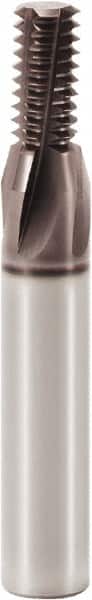 Seco - M14x1.50 Metric Fine, 0.43" Cutting Diam, 5 Flute, Solid Carbide Helical Flute Thread Mill - Internal Thread, 0.843" LOC, 3.228" OAL, 14mm Shank Diam - Exact Tooling