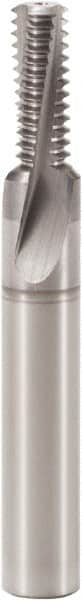 Seco - M6x1.00 Metric Coarse, 0.185" Cutting Diam, 3 Flute, Solid Carbide Helical Flute Thread Mill - Internal Thread, 0.492" LOC, 2.165" OAL, 6mm Shank Diam - Exact Tooling