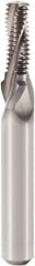 Seco - 9/16-18 UNF, 0.429" Cutting Diam, 4 Flute, Solid Carbide Helical Flute Thread Mill - Internal Thread, 1.138" LOC, 3-1/2" OAL, 14mm Shank Diam - Exact Tooling