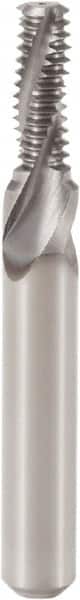 Seco - M6x1.00 Metric Coarse, 0.185" Cutting Diam, 3 Flute, Solid Carbide Helical Flute Thread Mill - Internal Thread, 0.492" LOC, 2.165" OAL, 6mm Shank Diam - Exact Tooling
