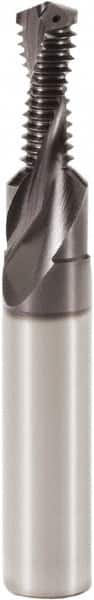 Seco - M12x1.75 Metric Coarse, 0.383" Cutting Diam, 2 Flute, Solid Carbide Helical Flute Thread Mill - Internal Thread, 3-1/2" OAL, 14mm Shank Diam - Exact Tooling