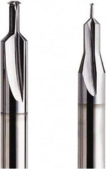 Seco - M2.5x0.45 Metric Coarse, 0.0791" Cutting Diam, 3 Flute, Solid Carbide Helical Flute Thread Mill - Internal Thread, 4.45mm LOC, 40mm OAL, 3mm Shank Diam - Exact Tooling