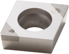Seco - CCGW32.51 Grade CBN200 PCBN Turning Insert - Uncoated, 80° Diamond, 3/8" Inscr Circle, 5/32" Thick, 1/64" Corner Radius - Exact Tooling
