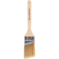 Wooster Brush - 2" Angled Synthetic Sash Brush - 2-11/16" Bristle Length, 7-7/8" Maple Fluted Handle - Exact Tooling