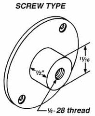 Mahr - Screw Drop Indicator Back - Use with ANSI Group 0 Series A and N - Exact Tooling