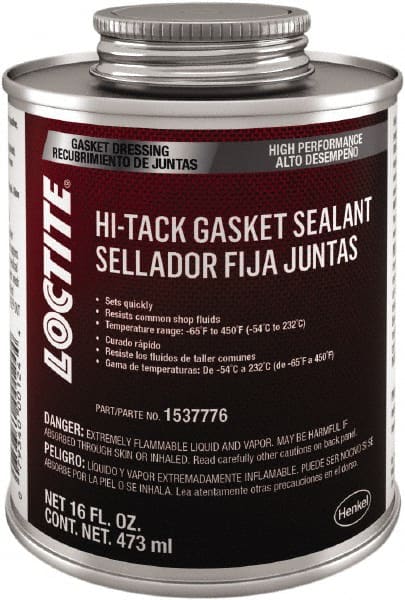 Loctite - 1 Lb Brush Top Anti-Seize Lubricant - Nickel, 2,400°F, Silver - Exact Tooling