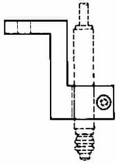 Mahr - Remote Data Collection L Bracket - 52.32mm Overall Length, For Use with Cartridge Type Gage Head - Exact Tooling