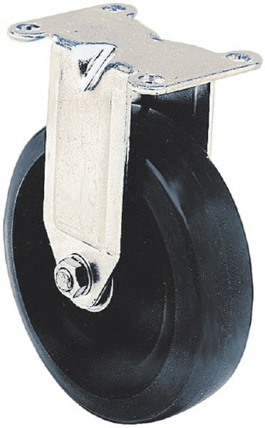 Albion - 3-1/2" Diam x 1-3/8" Wide x 4-3/4" OAH Top Plate Mount Swivel Caster - Polyurethane, 225 Lb Capacity, Ball Bearing, 2-1/2 x 3-3/4" Plate - Exact Tooling