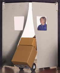 Aleco - 3' Door Width x 7' Door Height 3-Ply Fabrication Single Impact Door - Gray - Exact Tooling