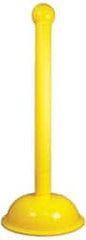 NMC - 41" High, 3" Pole Diam, Warning Post - Yellow - Exact Tooling