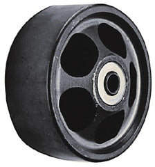 Albion - 8 Inch Diameter x 2 Inch Wide, Semi-Steel Caster Wheel - 1,650 Lb. Capacity, 2-3/8 Inch Hub Length, 1/2 Inch Axle Diameter, Roller Bearing - Exact Tooling