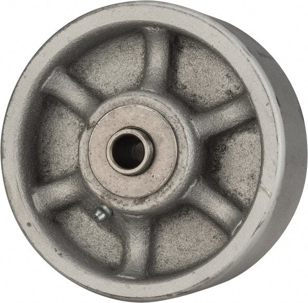 Albion - 5 Inch Diameter x 2 Inch Wide, Semi-Steel Caster Wheel - 1,500 Lb. Capacity, 2-3/8 Inch Hub Length, 1/2 Inch Axle Diameter, Roller Bearing - Exact Tooling
