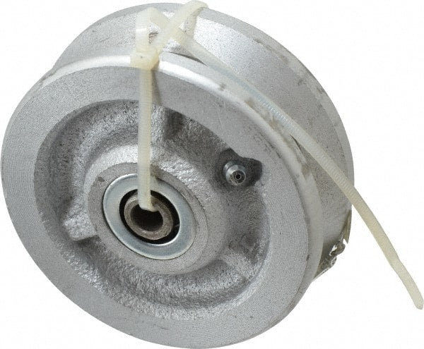 Albion - 4 Inch Diameter x 1-1/2 Inch Wide, Cast Iron Caster Wheel - 600 Lb. Capacity, 1-3/4 Inch Hub Length, 3/8 Inch Axle Diameter, Roller Bearing - Exact Tooling