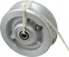 Albion - 4 Inch Diameter x 1-1/2 Inch Wide, Cast Iron Caster Wheel - 600 Lb. Capacity, 1-3/4 Inch Hub Length, 3/8 Inch Axle Diameter, Roller Bearing - Exact Tooling