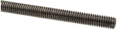Made in USA - 5/16-18 UNC (Coarse), 6' Long, Low Carbon Steel Threaded Rod - Oil Finish Finish, Right Hand Thread - Exact Tooling