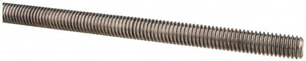 Made in USA - 3/8-16 UNC (Coarse), 6' Long, Low Carbon Steel Threaded Rod - Oil Finish Finish, Right Hand Thread - Exact Tooling
