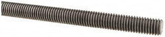 Made in USA - 1/2-13 UNC (Coarse), 6' Long, Low Carbon Steel Threaded Rod - Oil Finish Finish, Right Hand Thread - Exact Tooling
