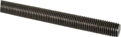 Made in USA - 1-8 UNC (Coarse), 6' Long, Low Carbon Steel Threaded Rod - Oil Finish Finish, Right Hand Thread - Exact Tooling